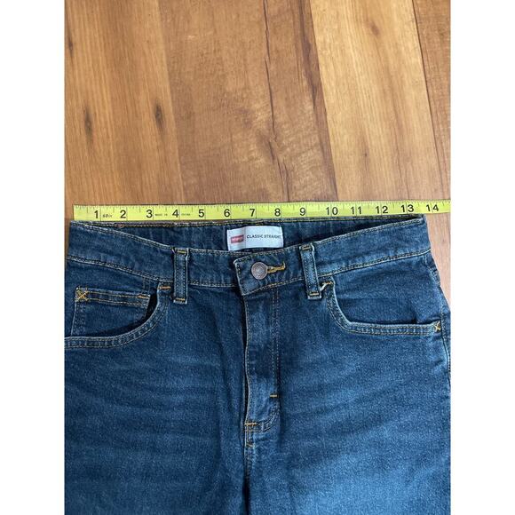 Vintage Wrangler Classic Straight Dark Wash Denim Jeans Size 14 Regular - Picture 3 of 7